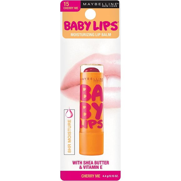 Maybelline Baby Lips Moisturizing Lip Balm #15 "Cherry Me" - Picture 1 of 3